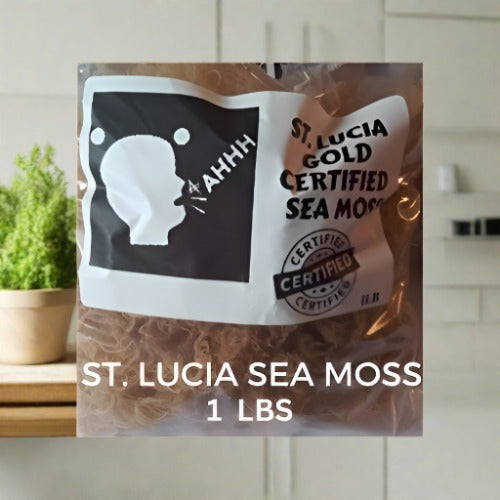 ST. LUCIA GOLD CERTIFIED DRIED SEA MOSS 1 LBS