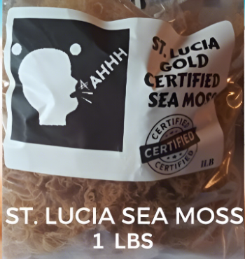 ST. LUCIA GOLD CERTIFIED DRIED SEA MOSS 1 LBS