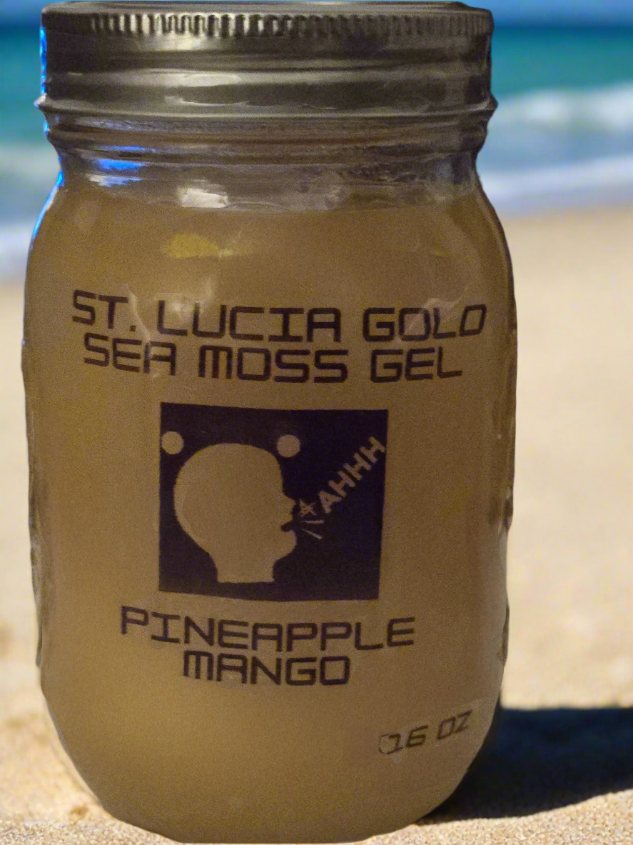 AAHHH ST. LUCIA GOLD SEA MOSS & SOURSOP GEL ( 3 PACK BUNDLE WITH SOURSOP ONLY)