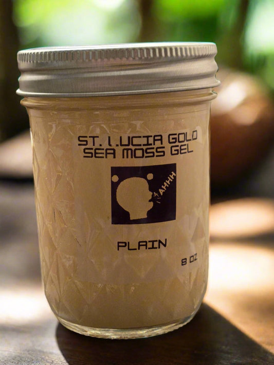 ST. LUCIA GOLD SEA MOSS 8zoz (Plain)