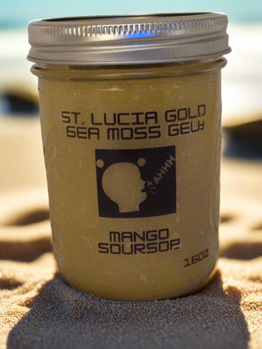 ST. LUCIA GOLD SEA MOSS GEL 16oz TO 45oz