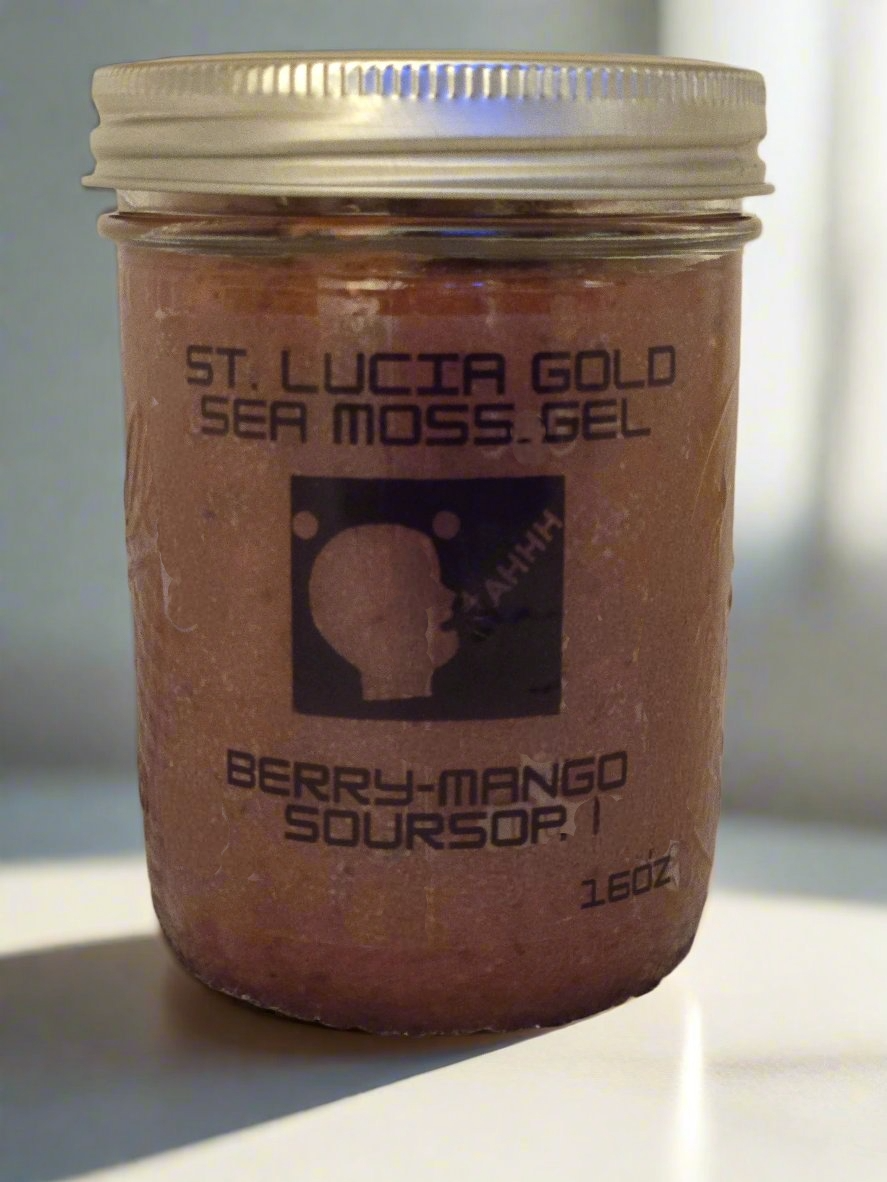 ST. LUCIA GOLD SEA MOSS GEL 16oz TO 45oz